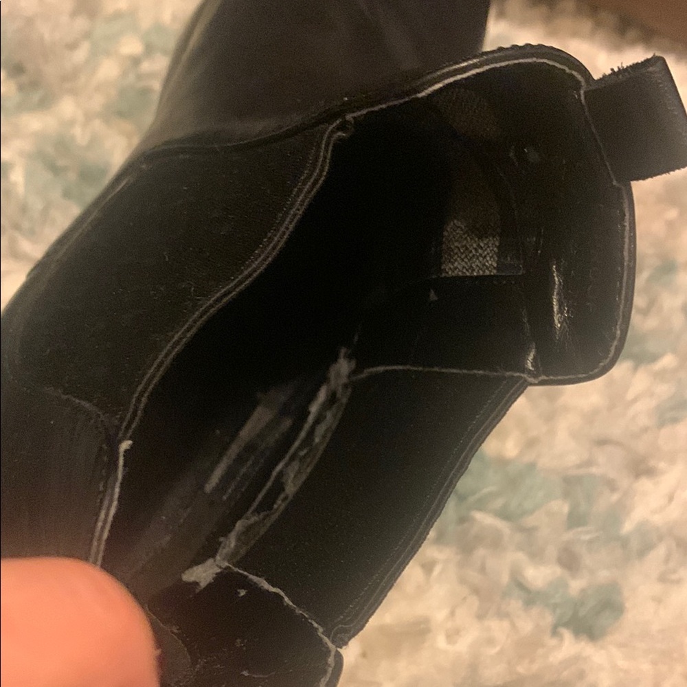 Cole Hahn Waterproof Black Leather Ankle Boots - Picture 9 of 10